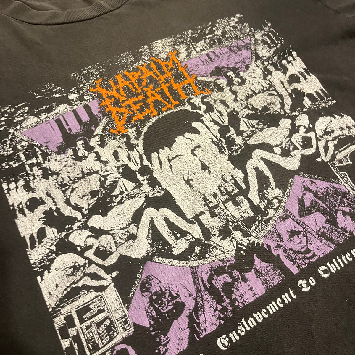 Vintage Napalm Death &quot;From Enslavement To Obliteration&quot; T-Shirt