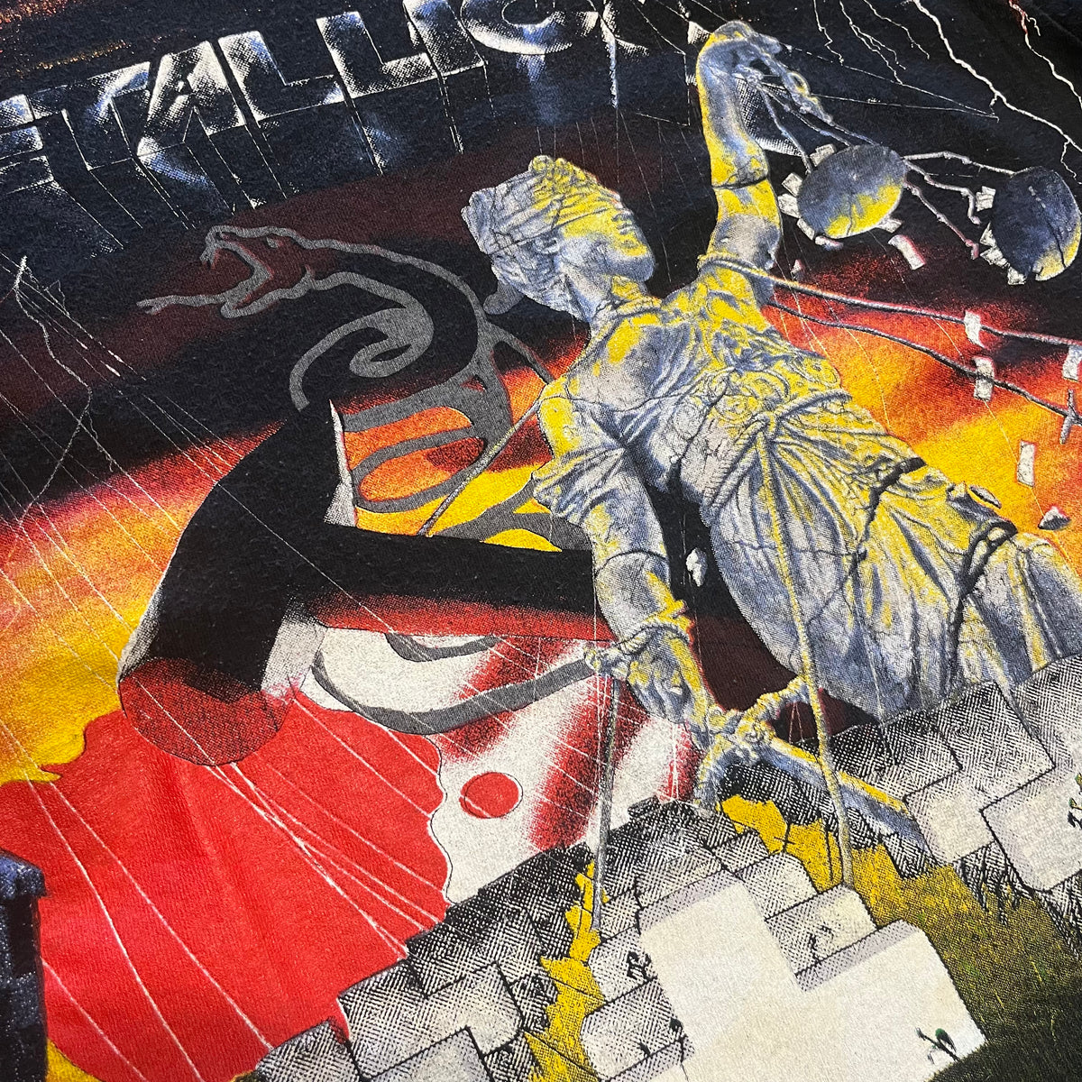 Vintage Metallica &quot;Master Of Puppets&quot; All Over Print T-Shirt