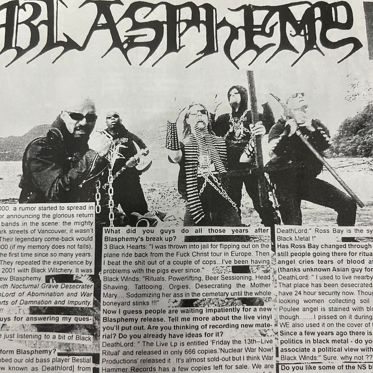 Vintge Leather N&#39; Spikes Issue #7 &quot;Canadian Underground Black Metal&quot; Fanzine