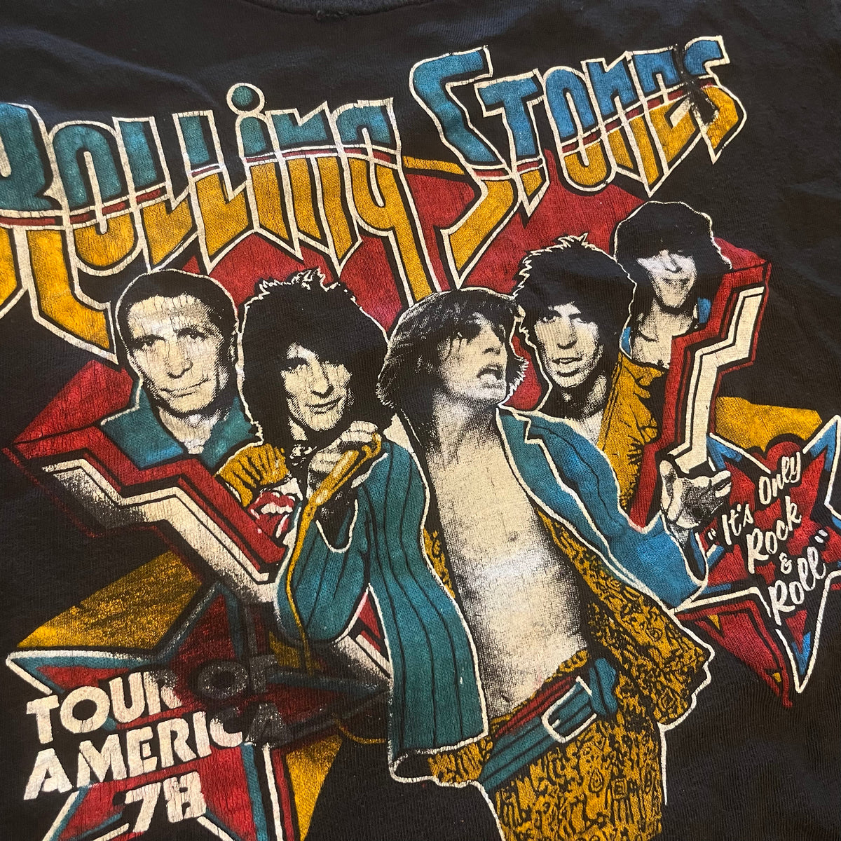 Vintage The Rolling Stones &quot;Tour Of America &#39;78&quot; T-Shirt