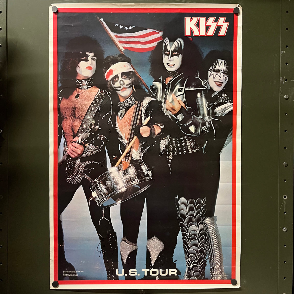 Vintage KISS Aucoin “U.S. Tour” Spirit of ‘76 Poster
