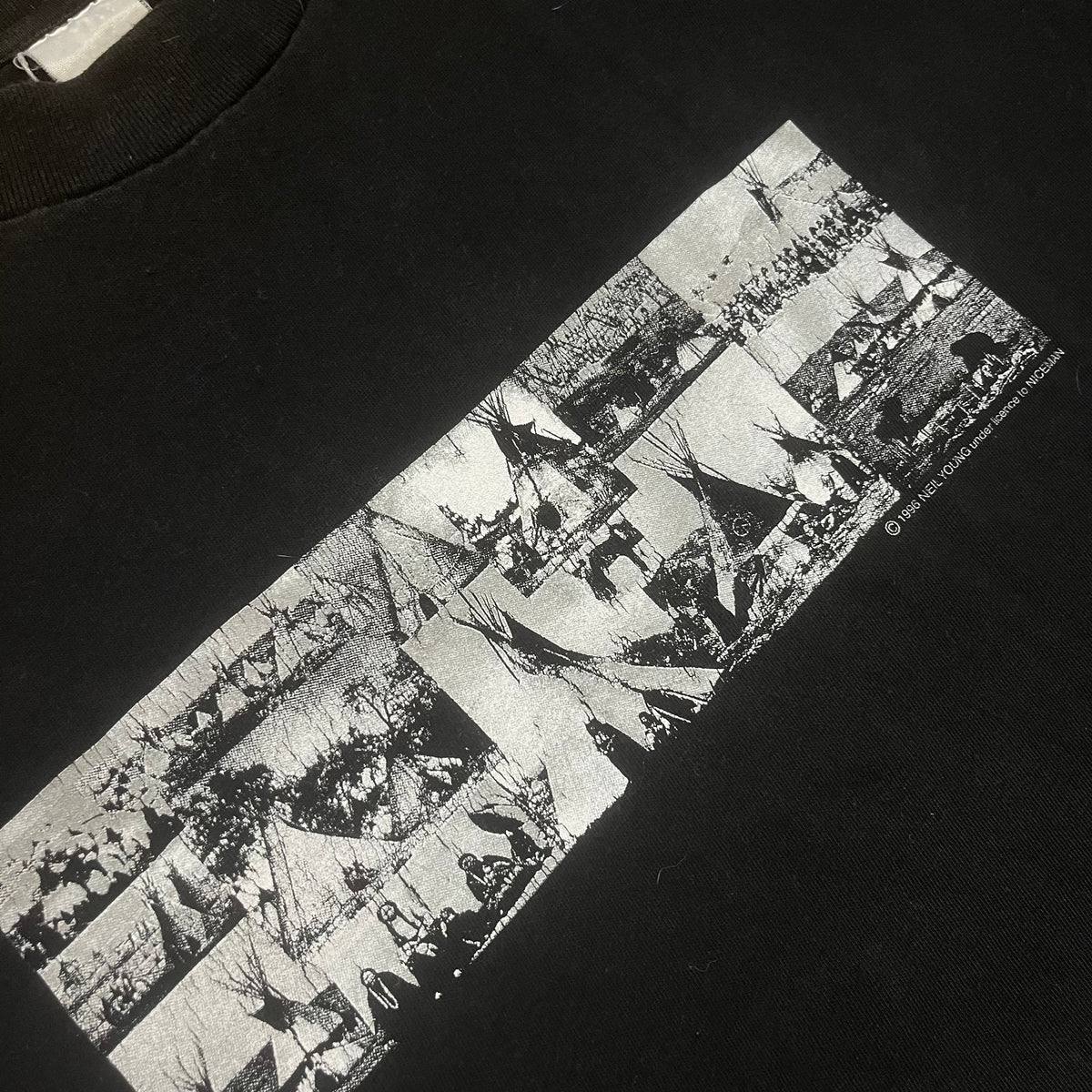 Vintage Neil Young With Crazy Horse &#39;96 Long Sleeve Shirt