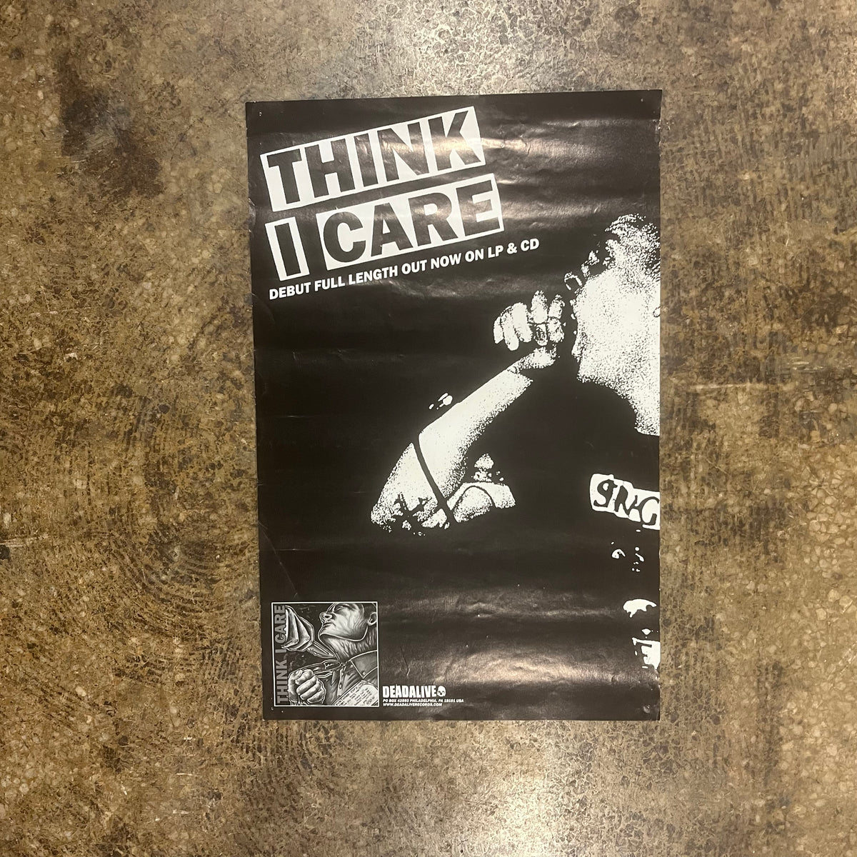 Think I Care "Dead Alive Records" LP Promo Poster