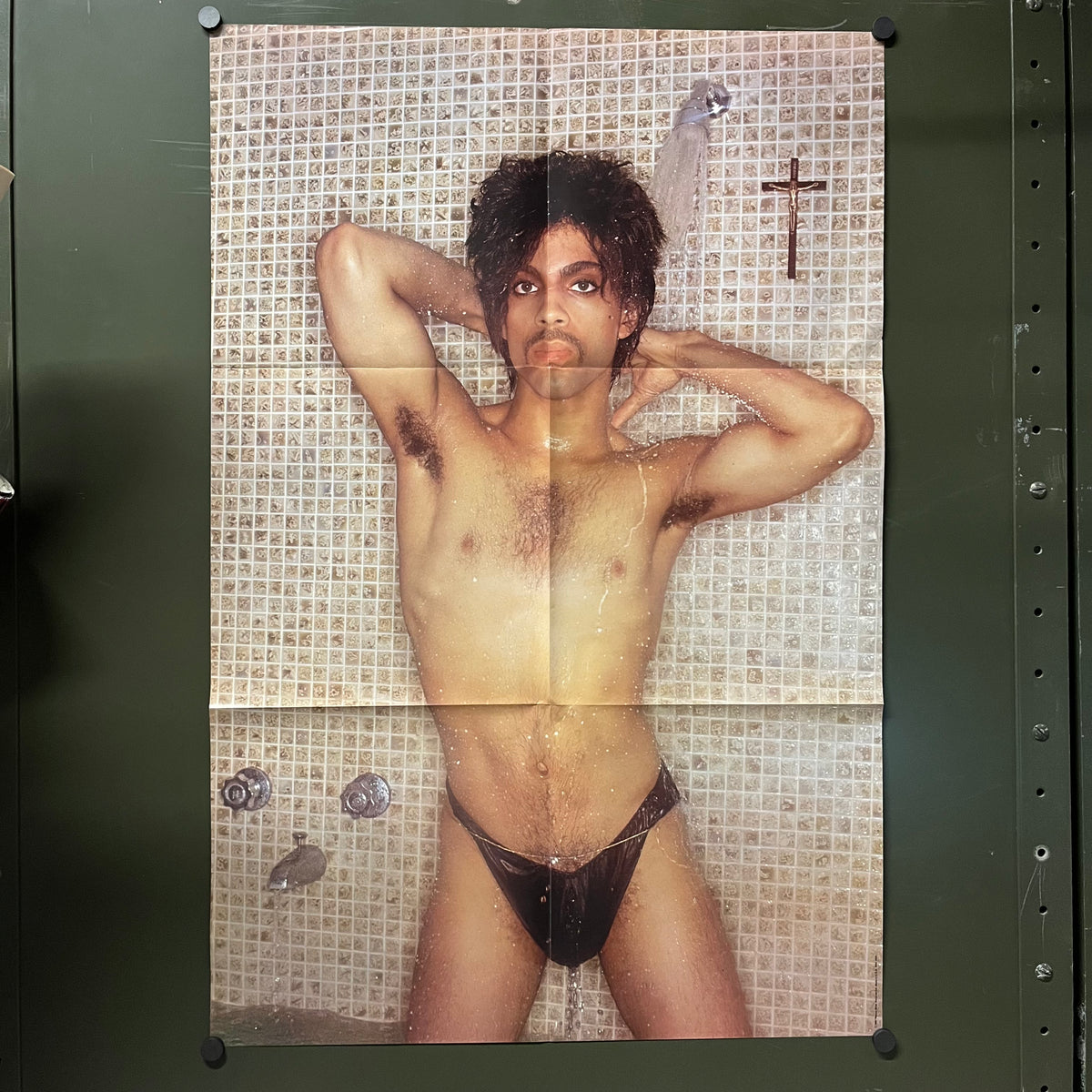 Vintage Prince "Controversy" Shower Warner Bros. Promotional Poster