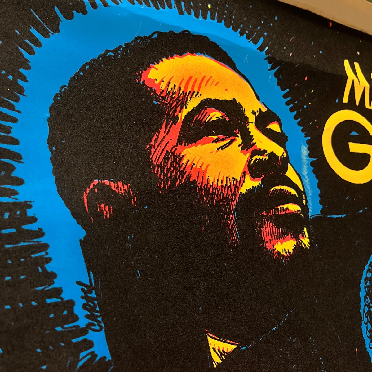 Vintage Marvin Gaye "Let's Get It On" Black Light Poster