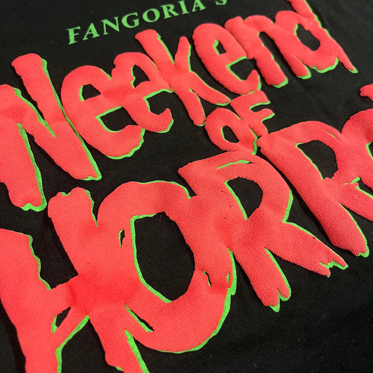 Vintage Fangoria &quot;Weekend Of Horrors&quot; Puffy Ink T-Shirt