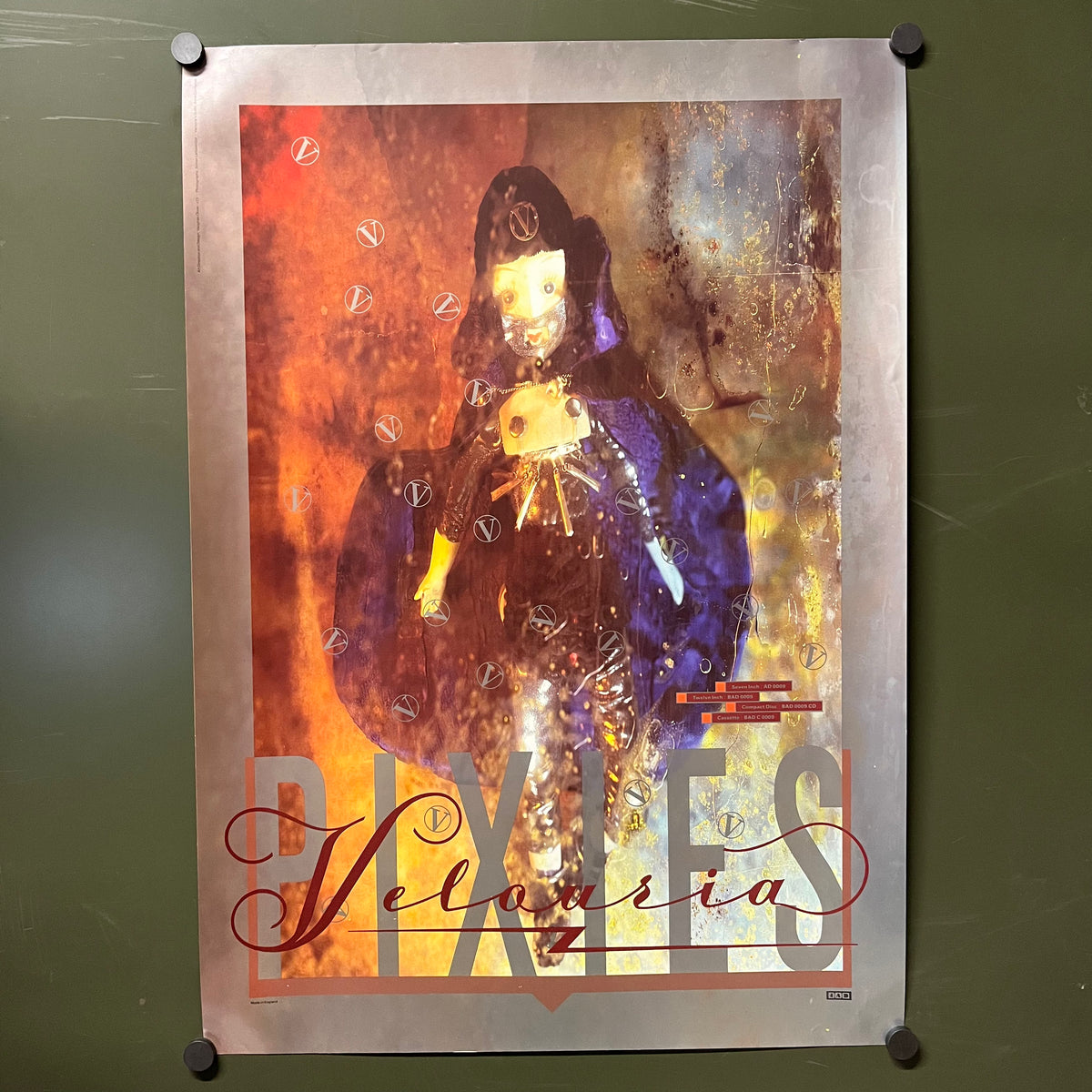 Vintage Pixies "4AD" Velouria Promotional Poster