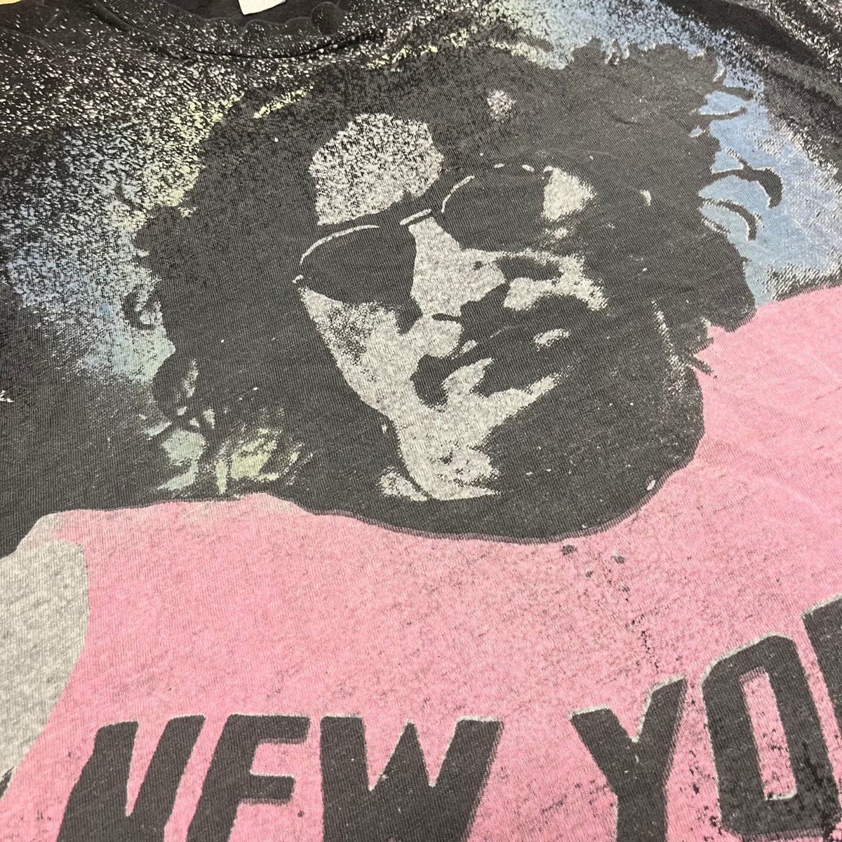 Vintage John Lennon &quot;Hand Screened&quot; Bleached T-Shirt