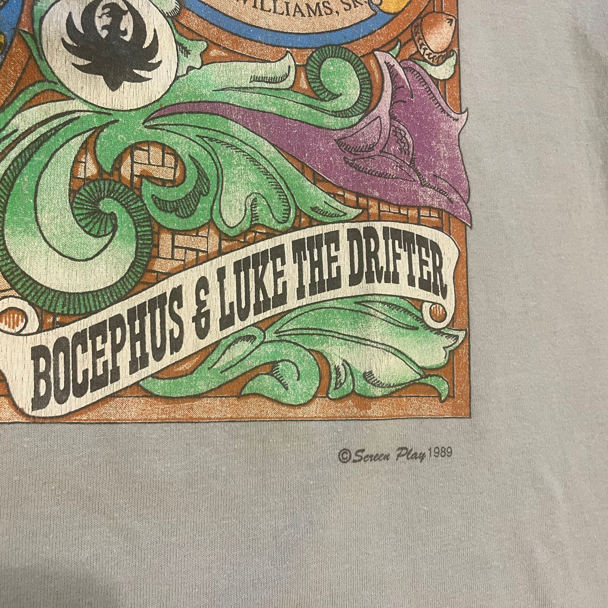Vintage Hank Williams Jr & Sr "Bocephus & Luke The Drifter" T-Shirt