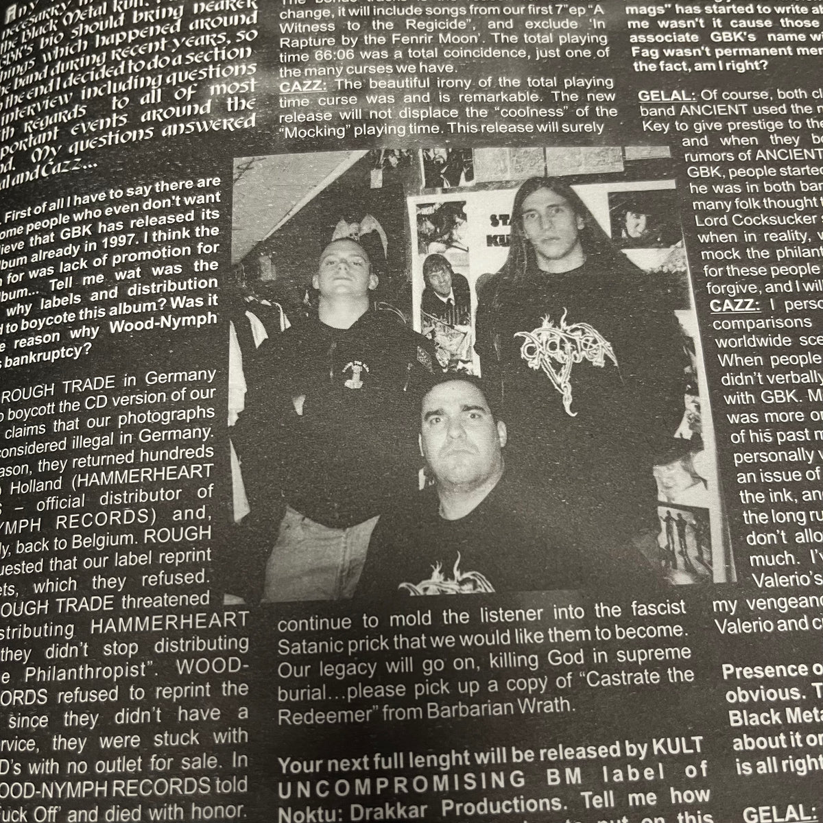 Vintage Agonia Issue #3 &quot;Underground Black Metal&quot; War&#39;Zine