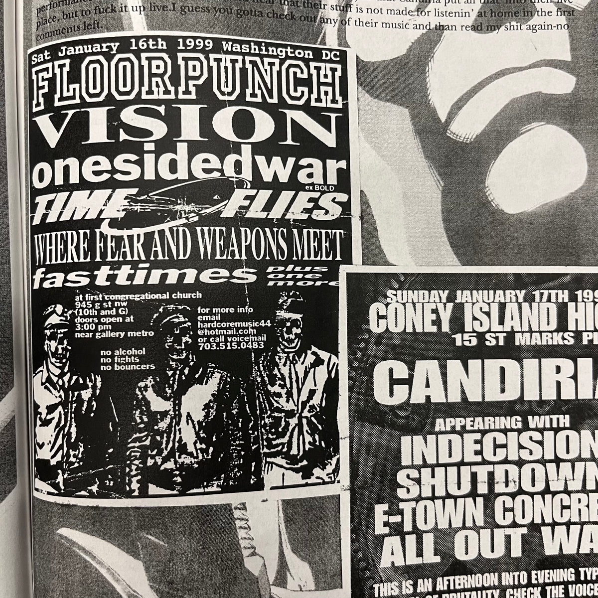 Vintage Somber Bridges &quot;90&#39;s Hardcore&quot; All Out War Interview Fanzine