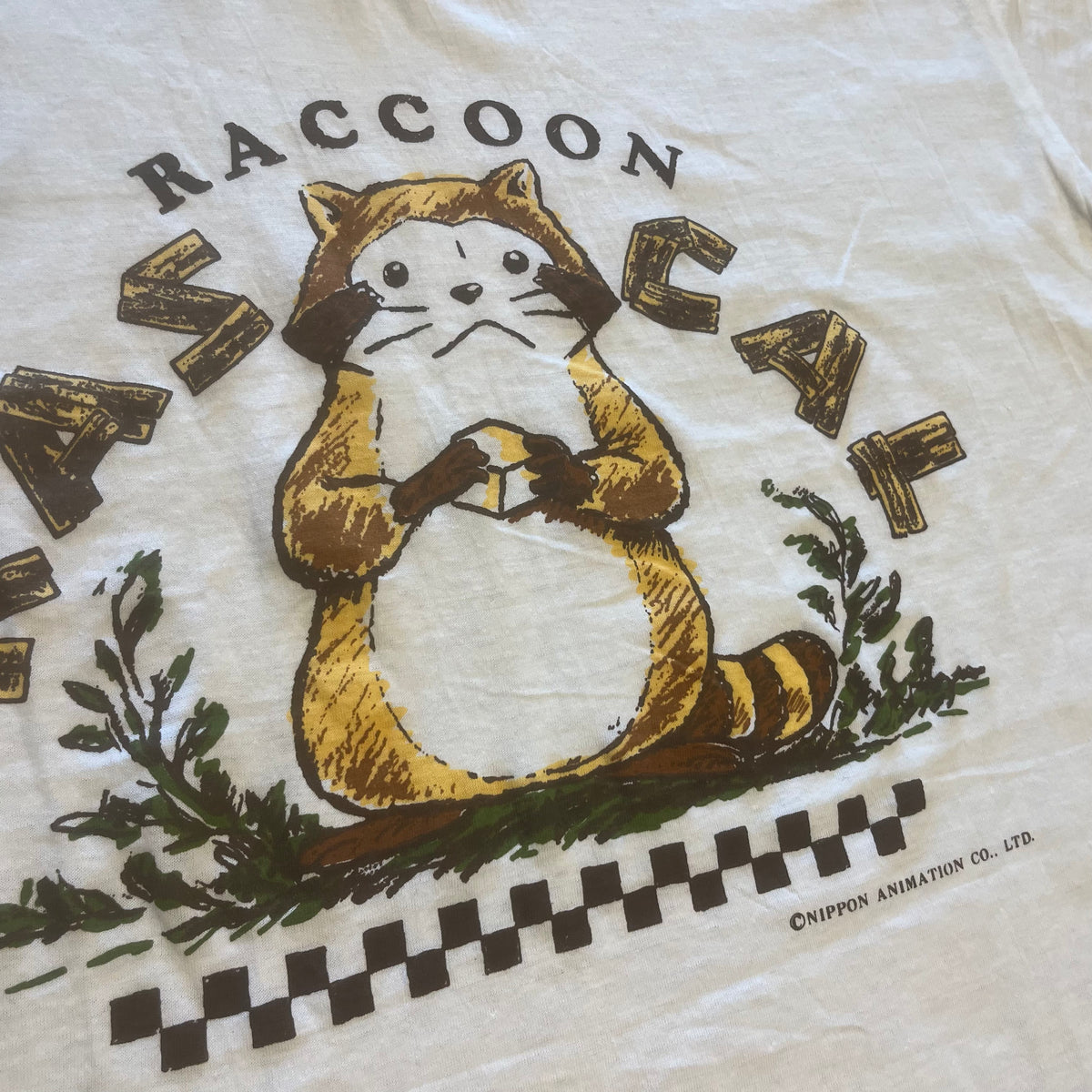 Vintage Rascal The Raccoon &quot;Nippon Animation&quot; Promotional T-Shirt
