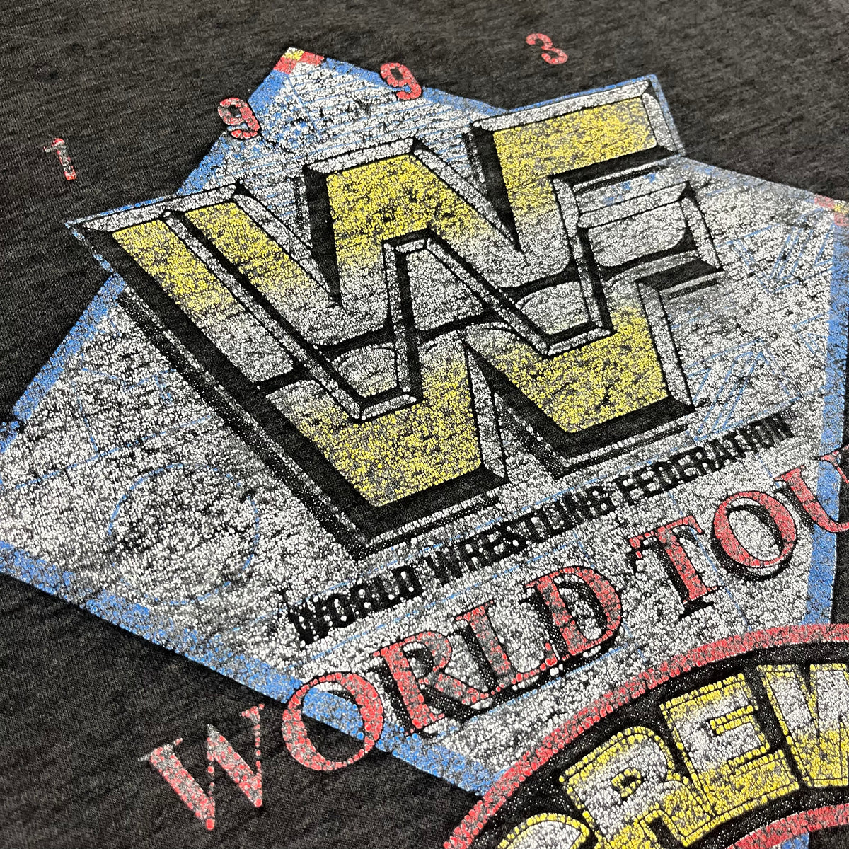 Vintage WWF &quot;World Tour Crew&quot; T-Shirt