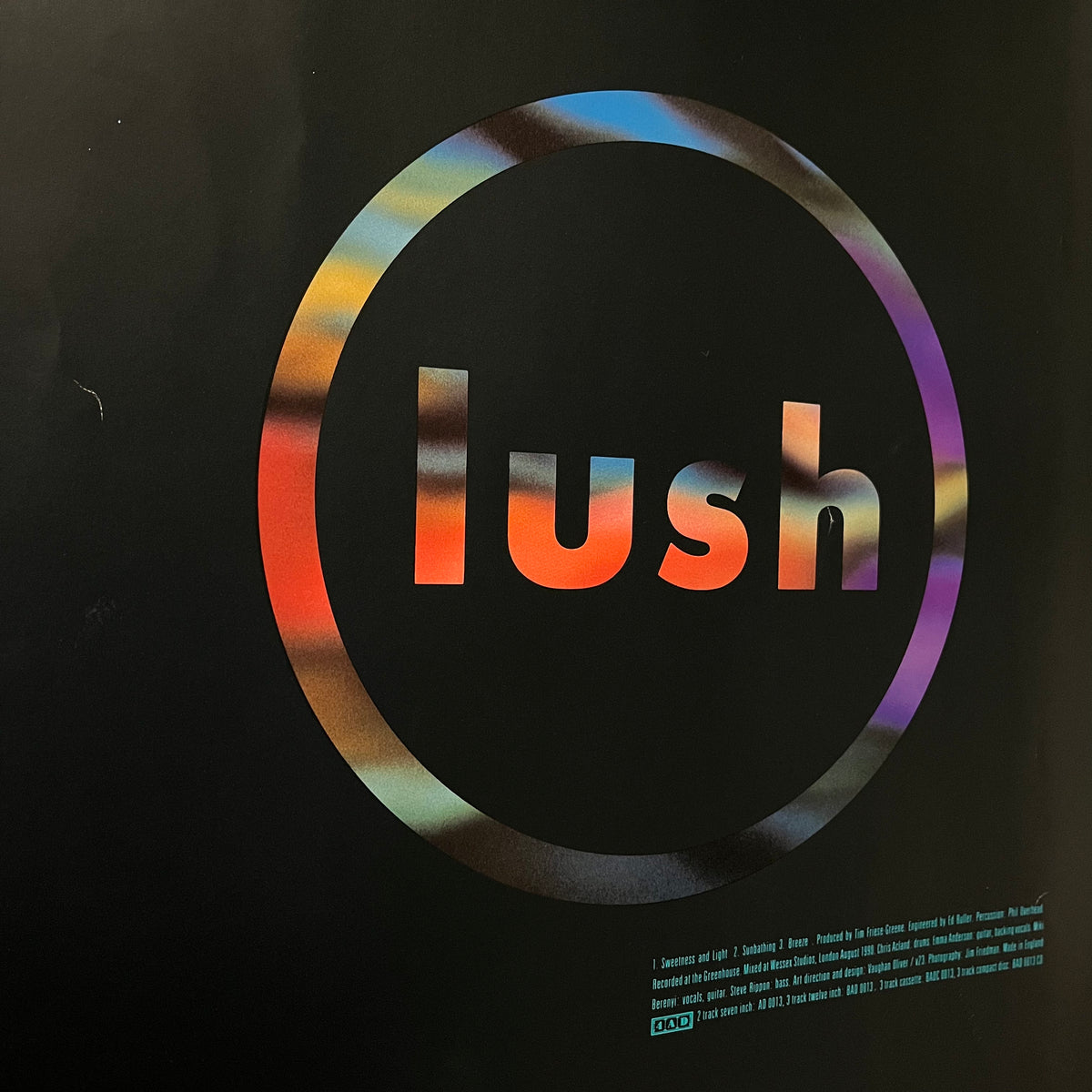 Vintage LUSH "4AD" Sweetness And Light Promotional Poster