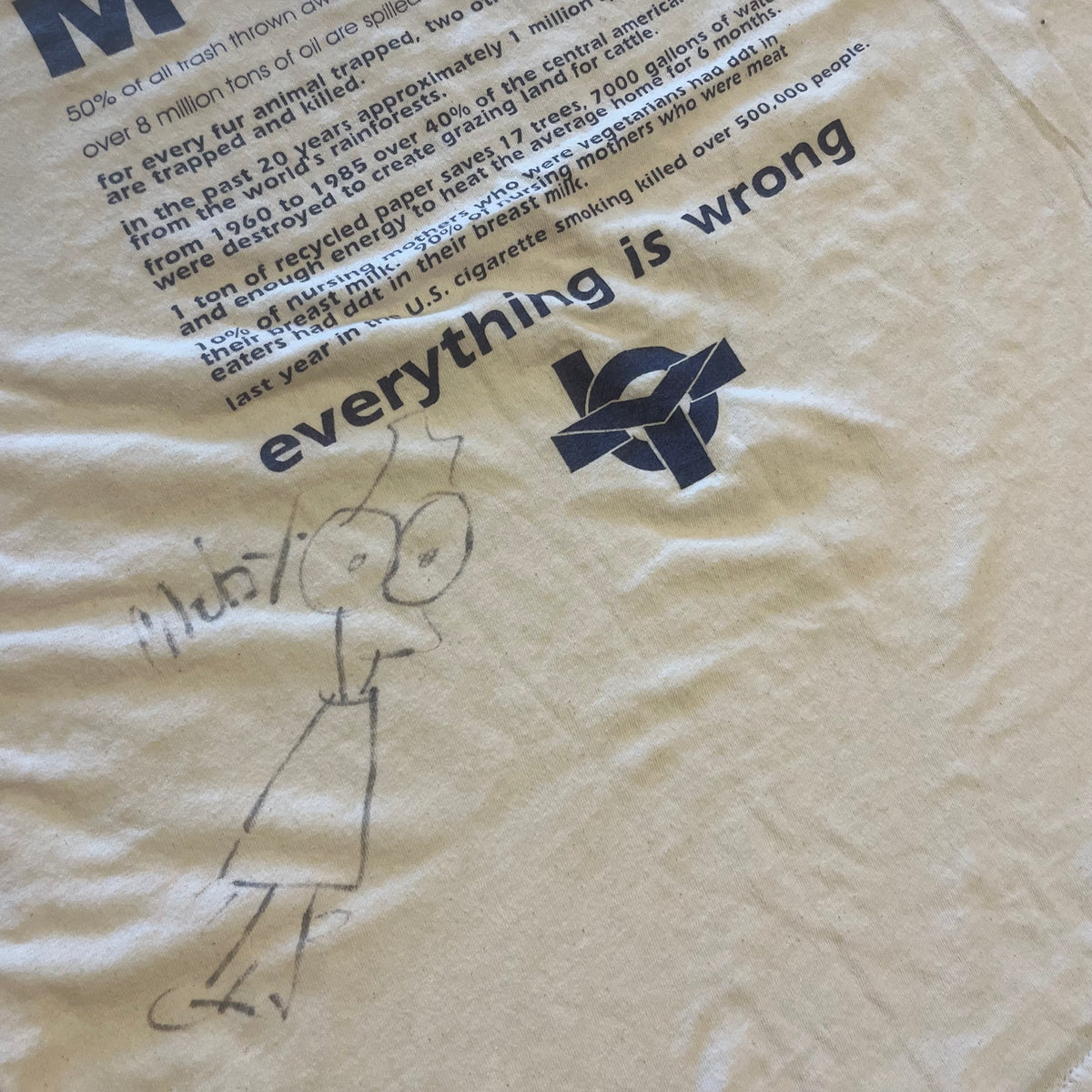 Vintage MOBY &quot;Everything Is Wrong&quot; Autographed T-Shirt