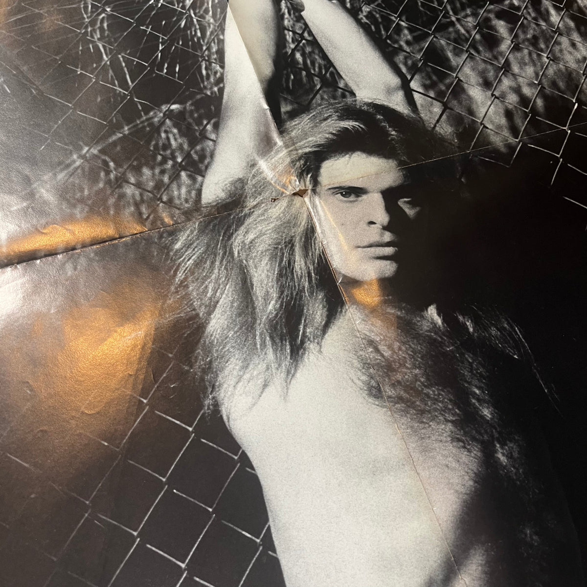 Vintage Van Halen David Lee Roth &quot;Helmut Newton&quot; Chained Promotional Poster