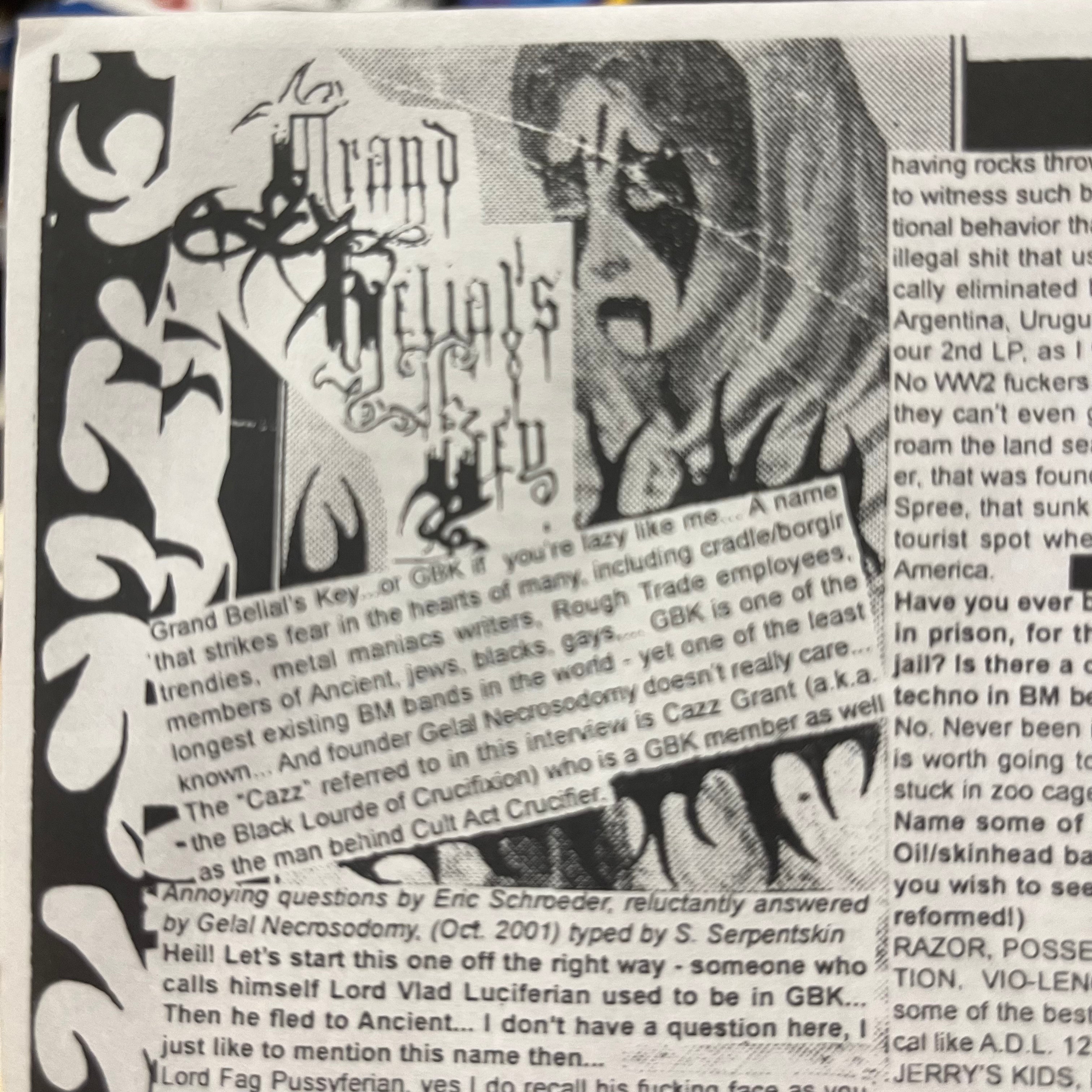 Vintge Leather N' Spikes Issue #7 “Canadian Underground Black