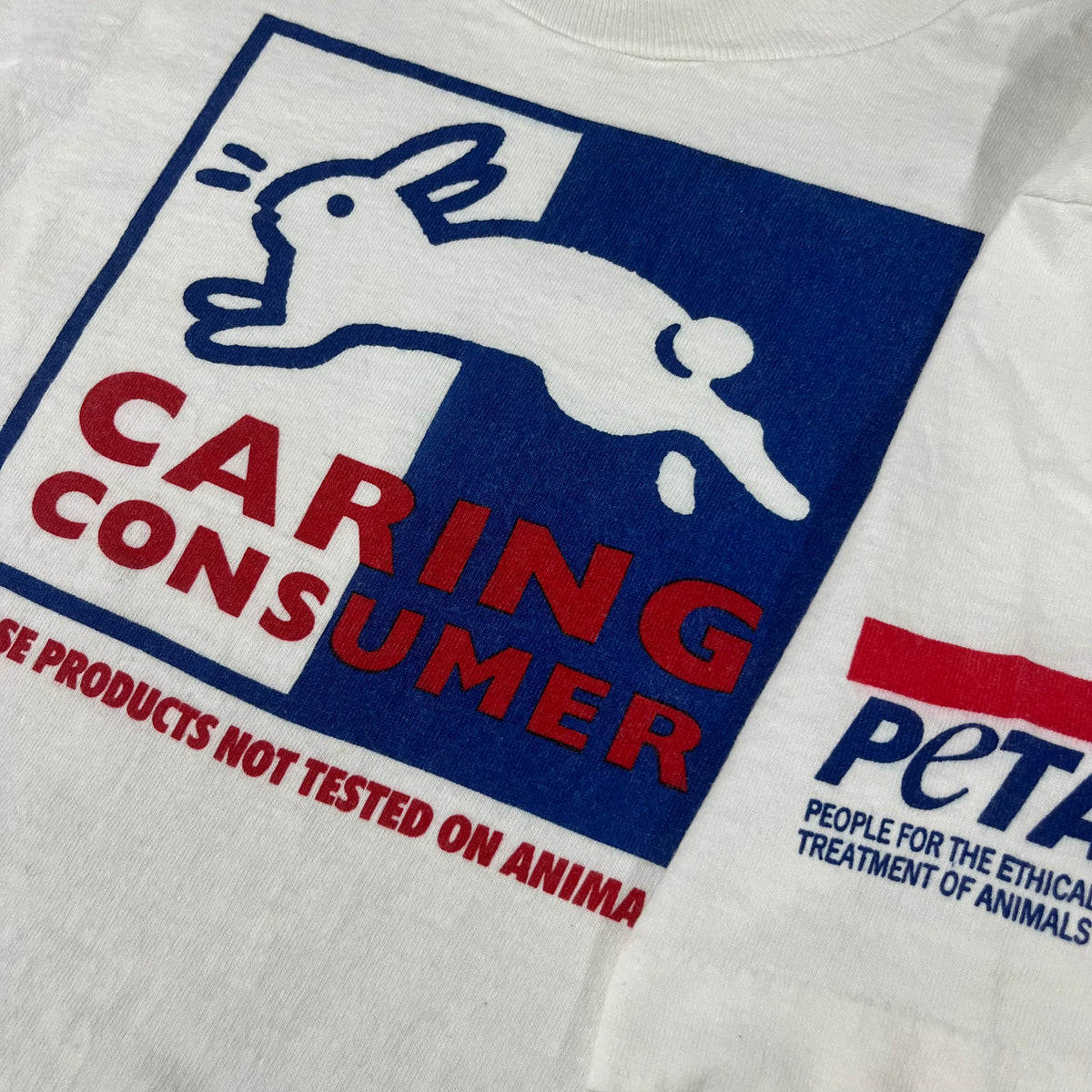 Vintage PETA &quot;Caring Consumer&quot; T-Shirt