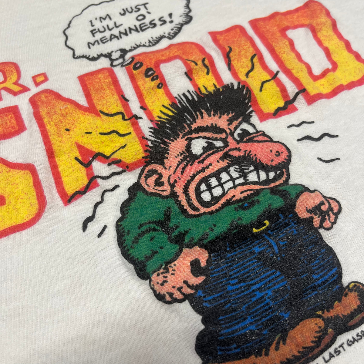 Vintage Robert Crumb &quot;Mr. Snoid&quot; Last Gasp SF T-Shirt