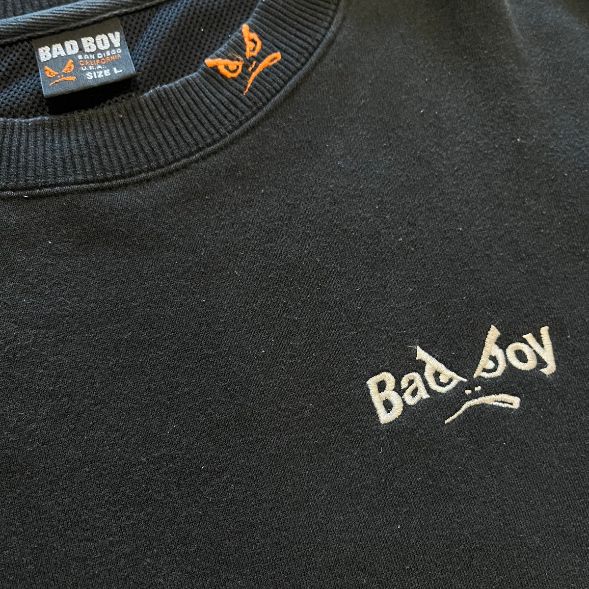 Vintage Bad Boy MMA "San Diego" Embroidered Crewneck Sweatshirt With Pockets
