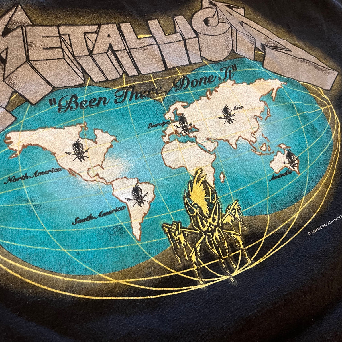 Vintage Metallica &quot;Been There Done It&quot; &#39;94 Tour T-Shirt