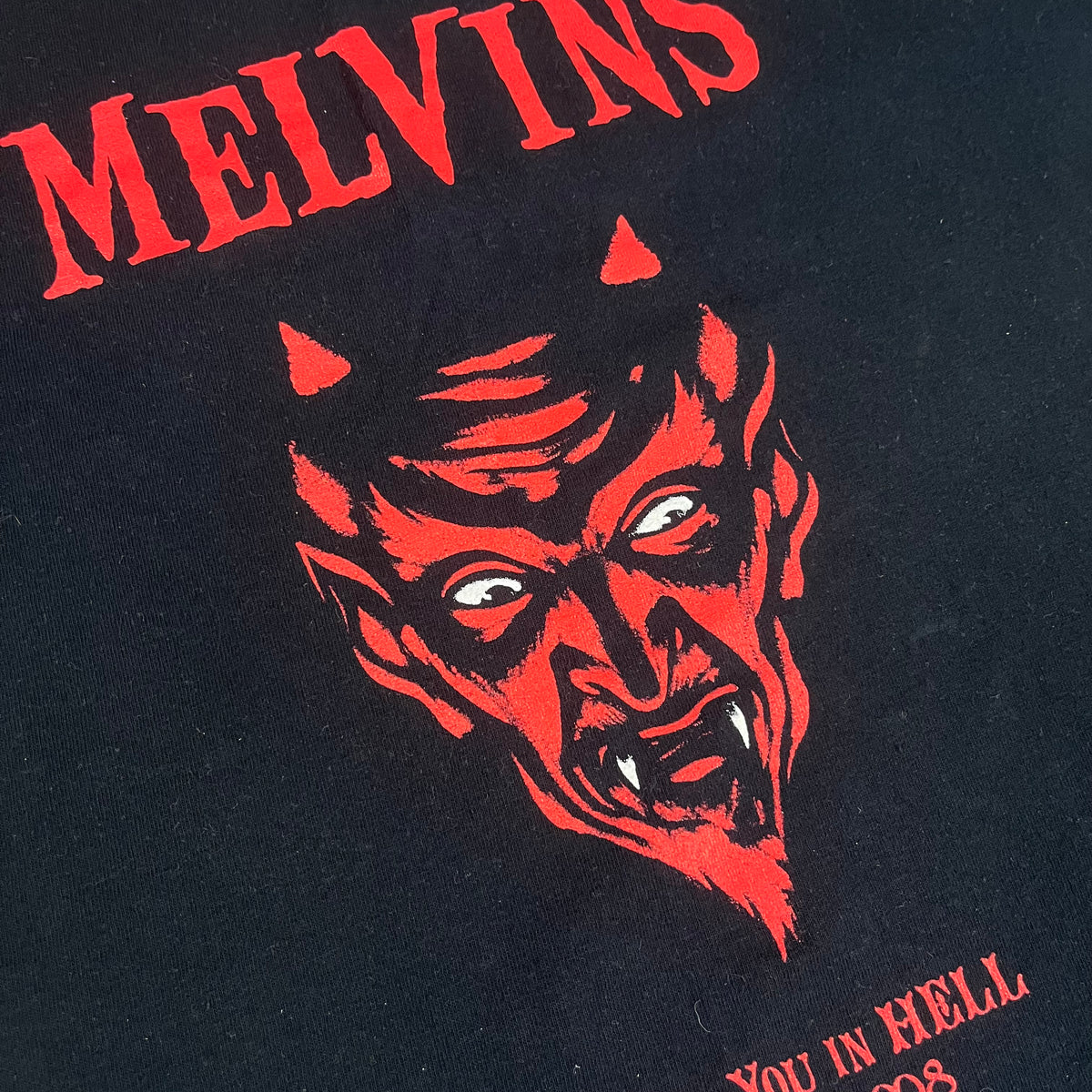 Vintage Melvins &quot;See You In Hell&quot; NYE 2008 T-Shirt