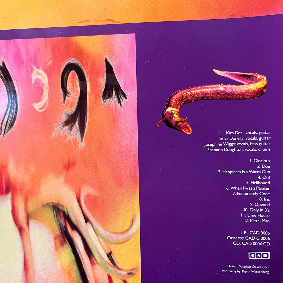 Vintage The Breeders "4AD" Pod Promotional Poster