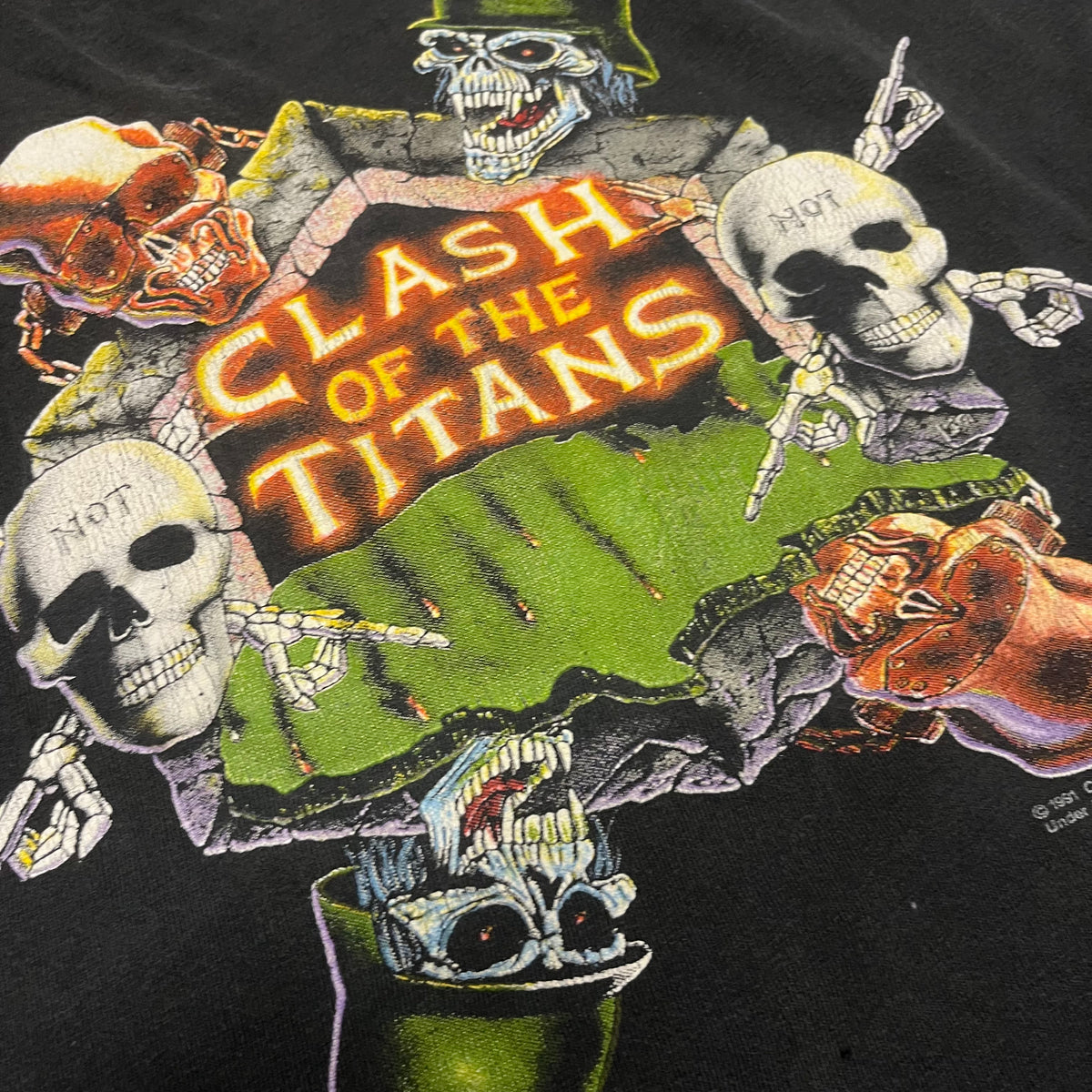 Vintage Anthrax Slayer Megadeth &quot;Clash Of The Titans&quot; US Tour T-Shirt