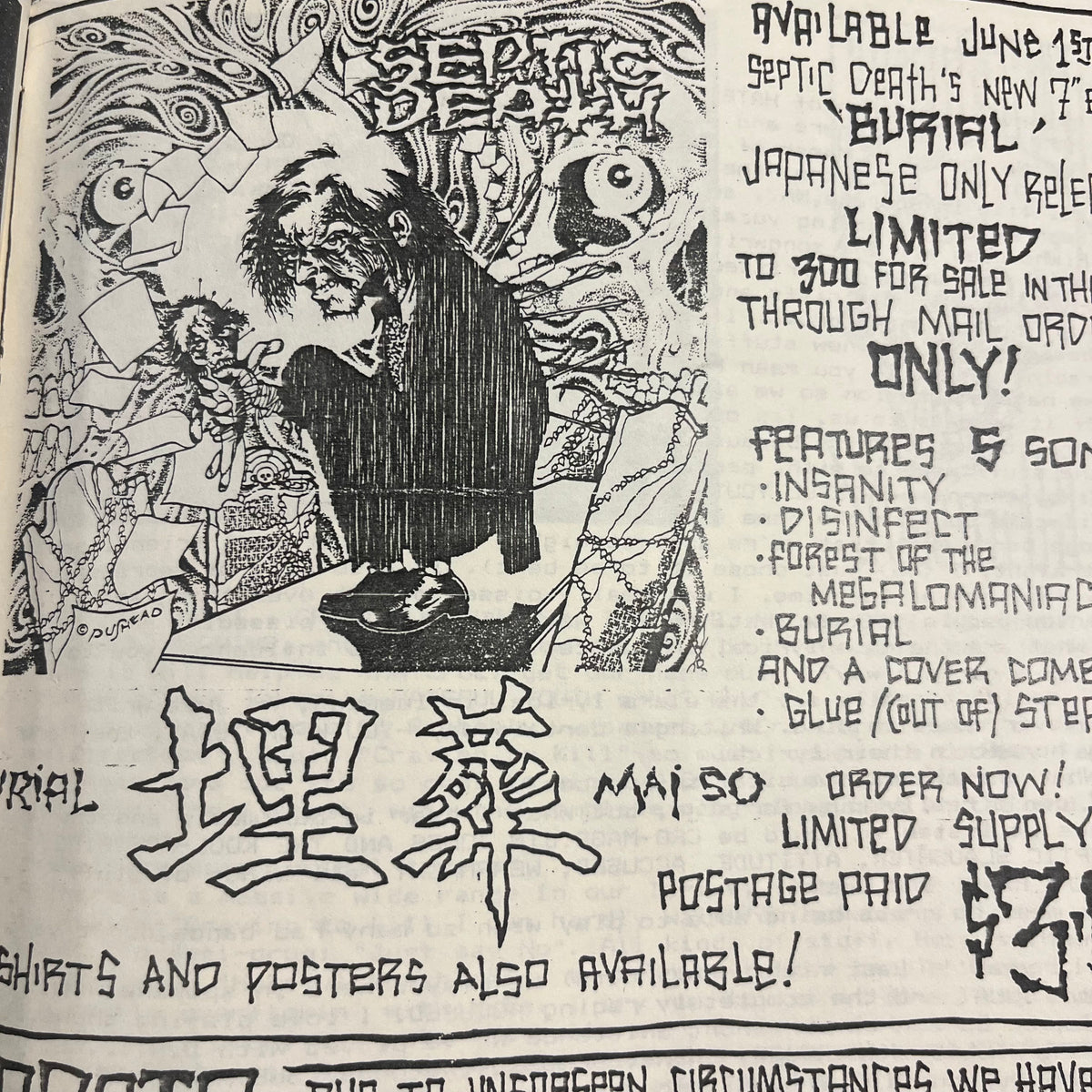 Vintage Seizure &quot;Issue #2&quot; Metal Fanzine + Letter