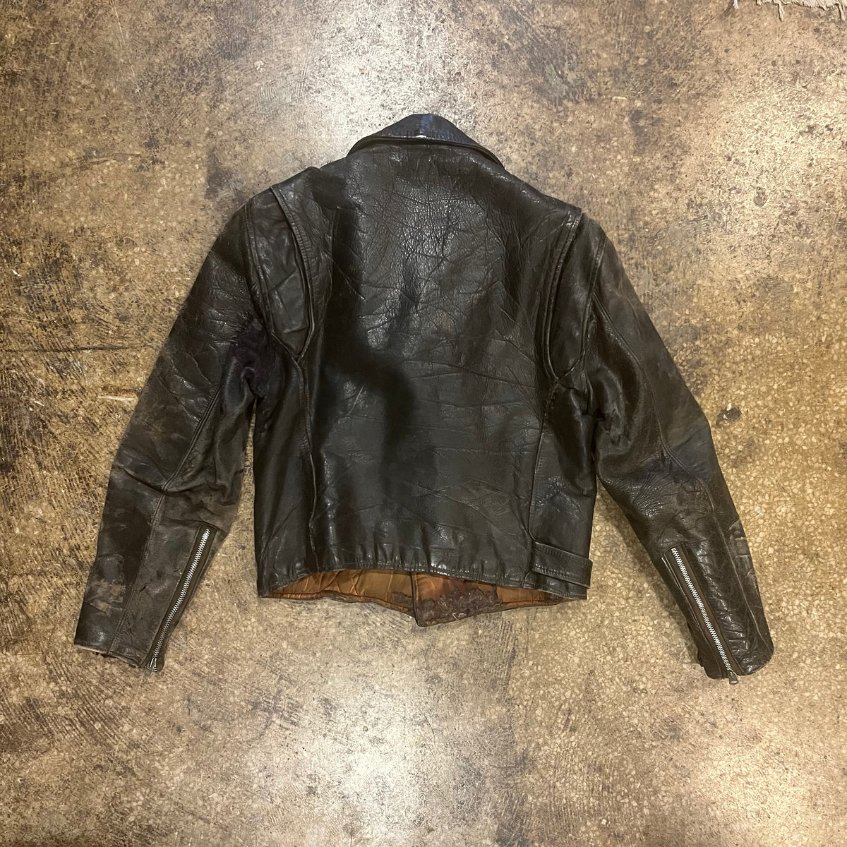 Vintage Front Quarter Horse Hide Leather Jacket