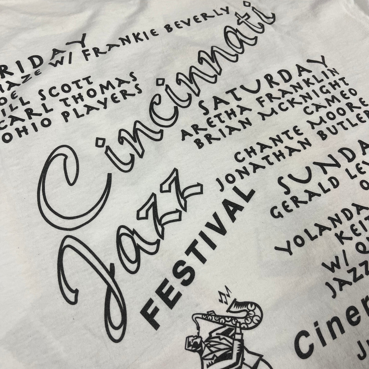 Vintage Frankie Beverly With Maze &quot;Cincinnatti Jazz Festival&quot; Ohio T-Shirt