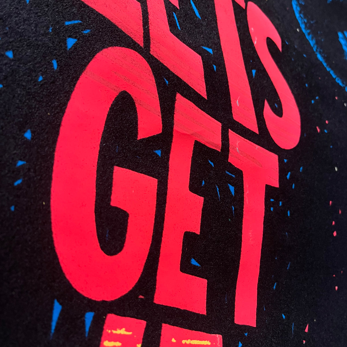 Vintage Marvin Gaye "Let's Get It On" Black Light Poster