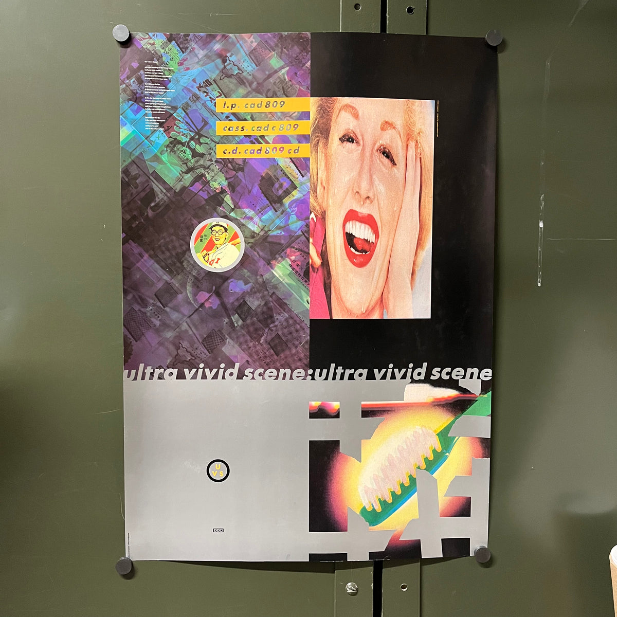 Vintage Ultra Vivid Scene "4AD" Self Titled Promotional Poster