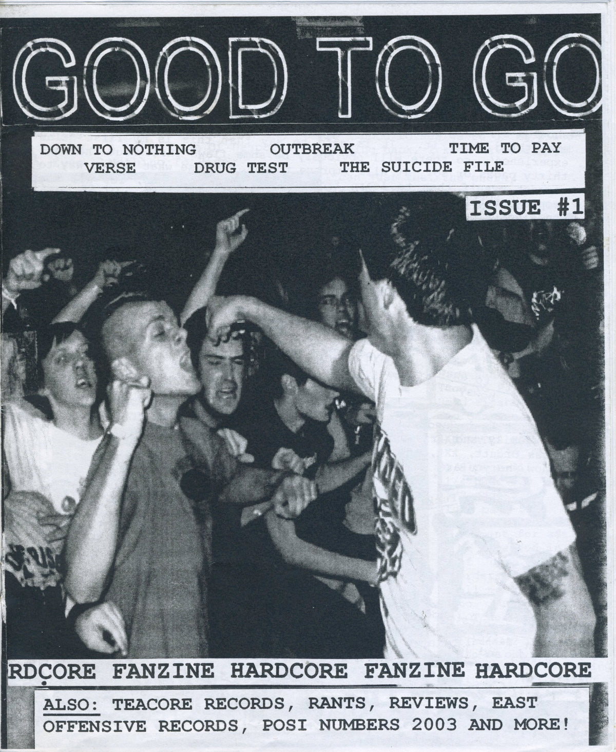Good To Go Hardcore Fanzine Issue #1 - jointcustodydc