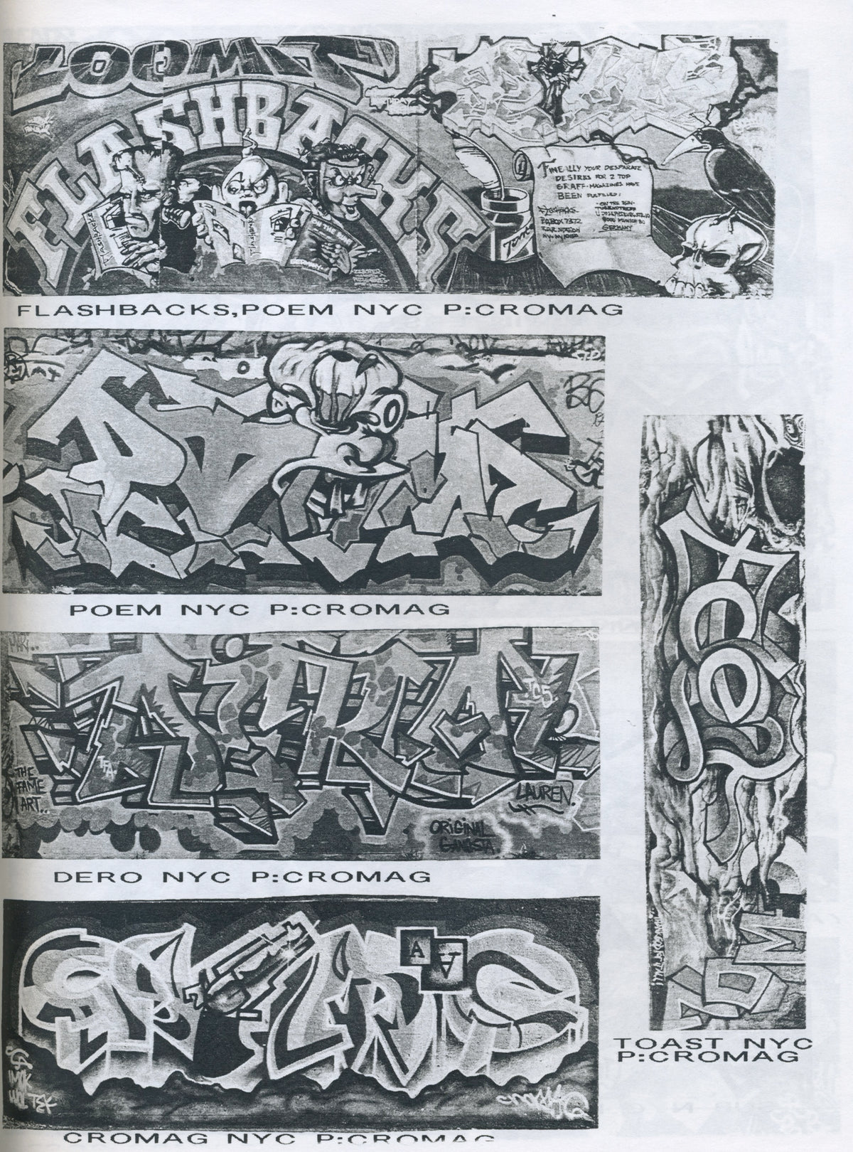 Vintage Graphic Violence &quot;Boston Graffiti&quot; Issue #1 Fanzine