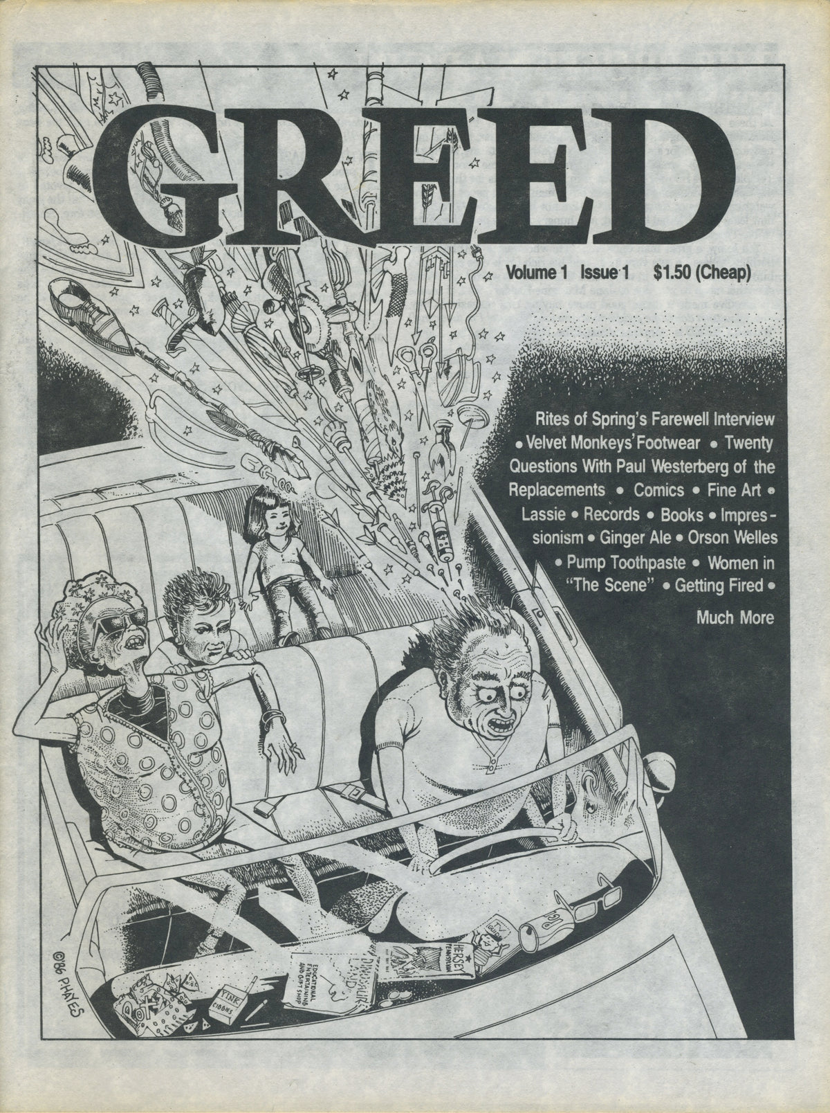 Vintage GREED Fanzine "Rites Of Spring Final Interview" Issue #1 - jointcustodydc