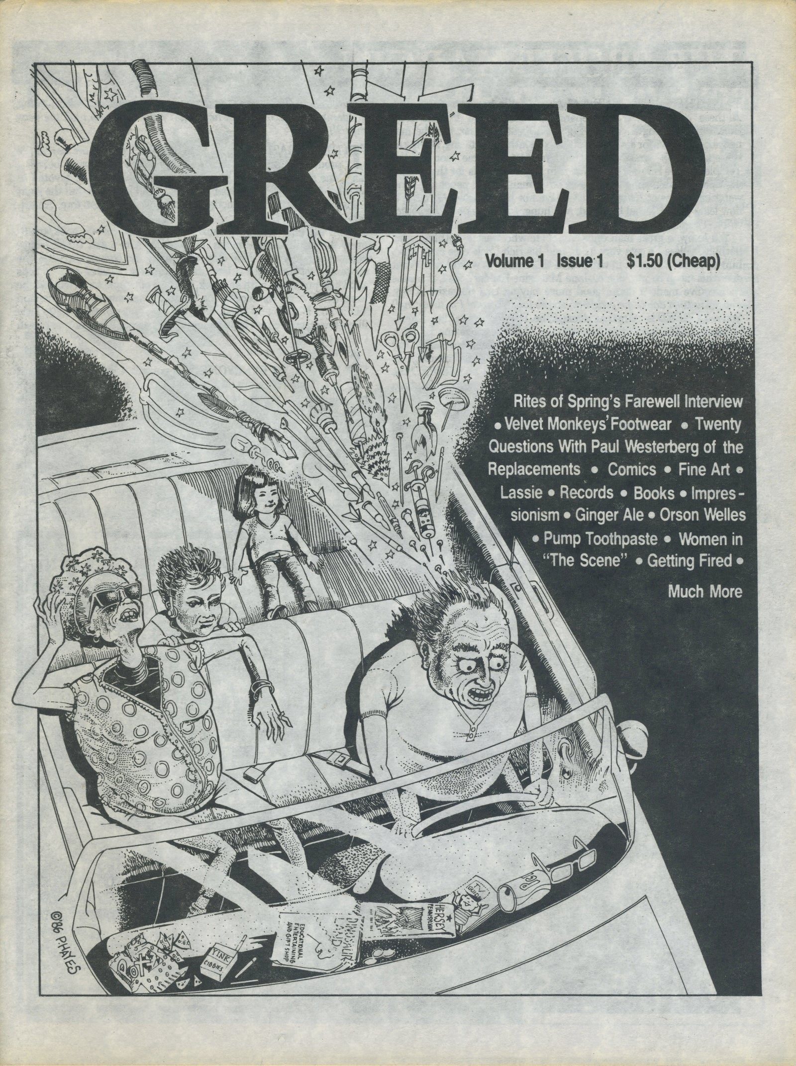 Vintage GREED Fanzine "Rites Of Spring Final Interview" Issue #1 - jointcustodydc