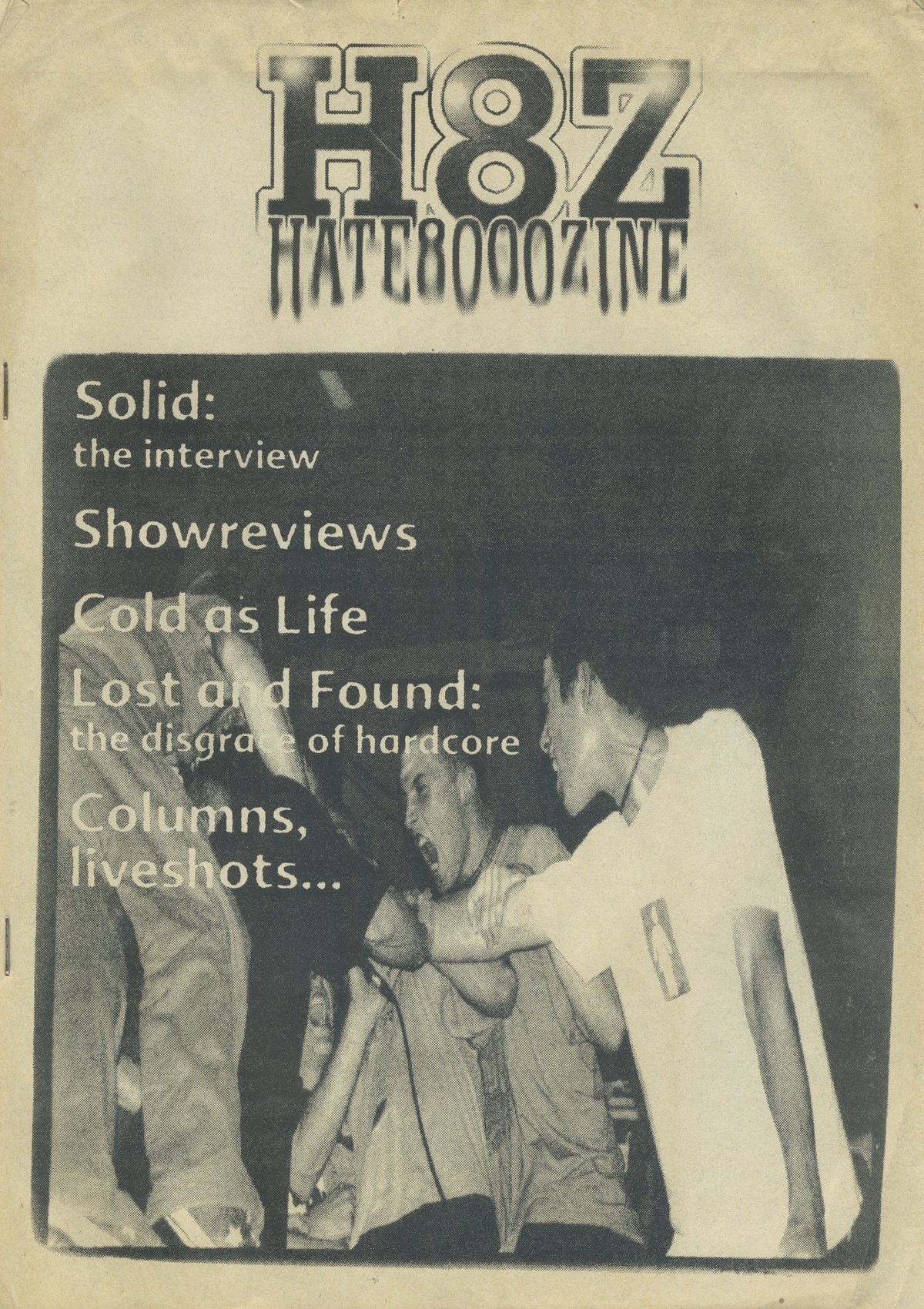 Vintage H8Z &quot;H8000&quot; 90&#39;s Hardcore Fanzine Issue #1