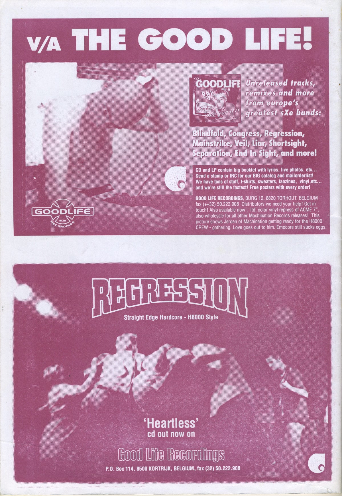 Vintage H8Z &quot;H8000&quot; 90&#39;s Hardcore Fanzine Issue #3