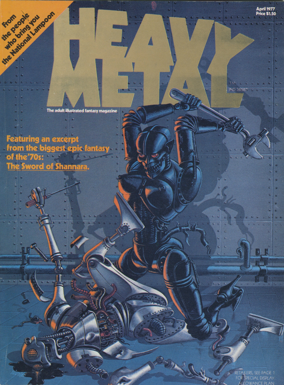 Vintage Heavy Metal Magazine Issue #1 April '77