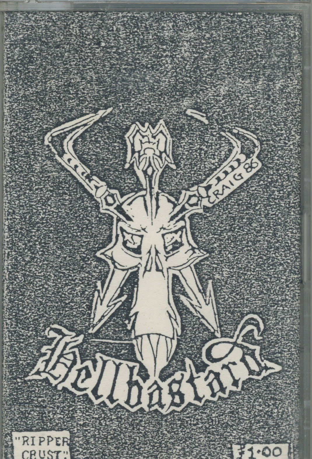 Vintage Hellbastard "Ripper Crust" Newcastle, UK '86 Demo Tape