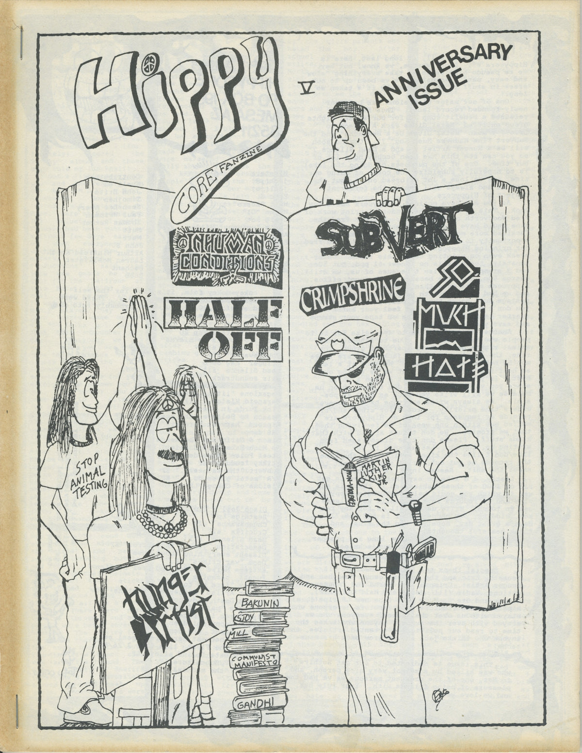 Vintage HIPPYCORE Fanzine &quot;Hardcore&quot; Anniversary Issue #5