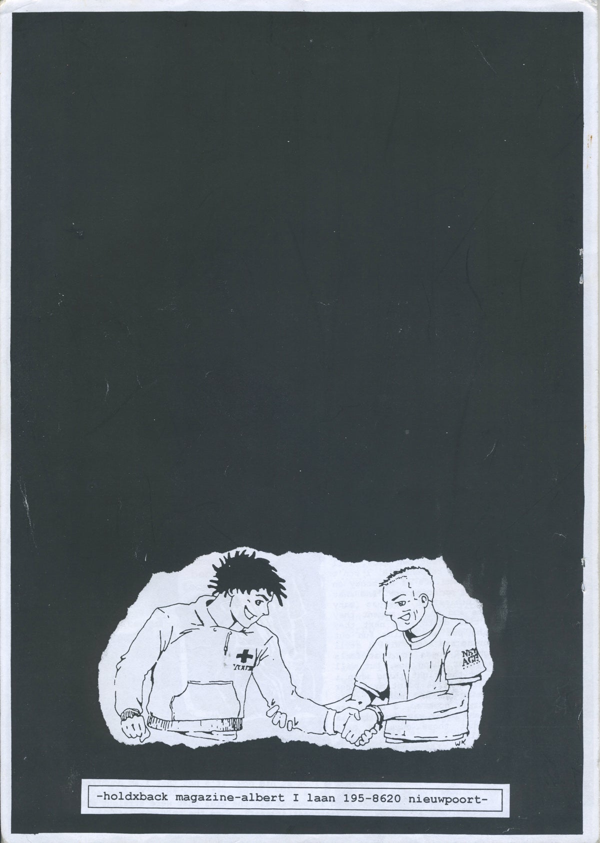 Vintage HOLDXBACK Fanzine "Straight Edge Hardcore" Issue #1 - jointcustodydc