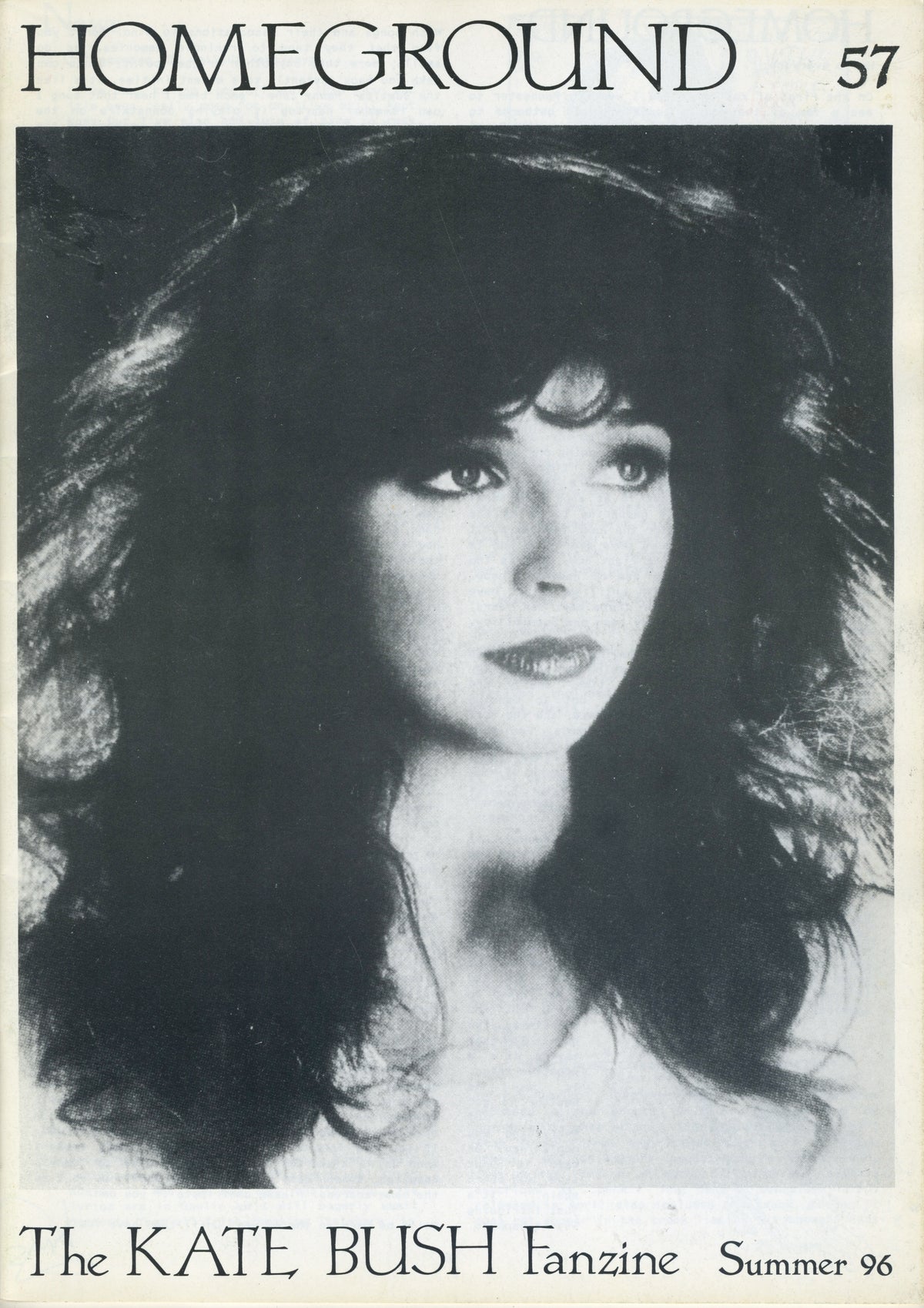 Vintage Homeground "Kate Bush" 1996 Fanzine Issue #57 - jointcustodydc