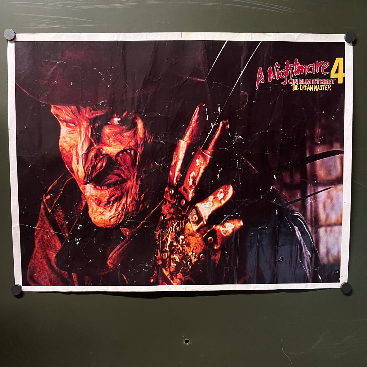 Vintage A Nightmare On Elm St 4 "The Dream Master" Promotional Poster