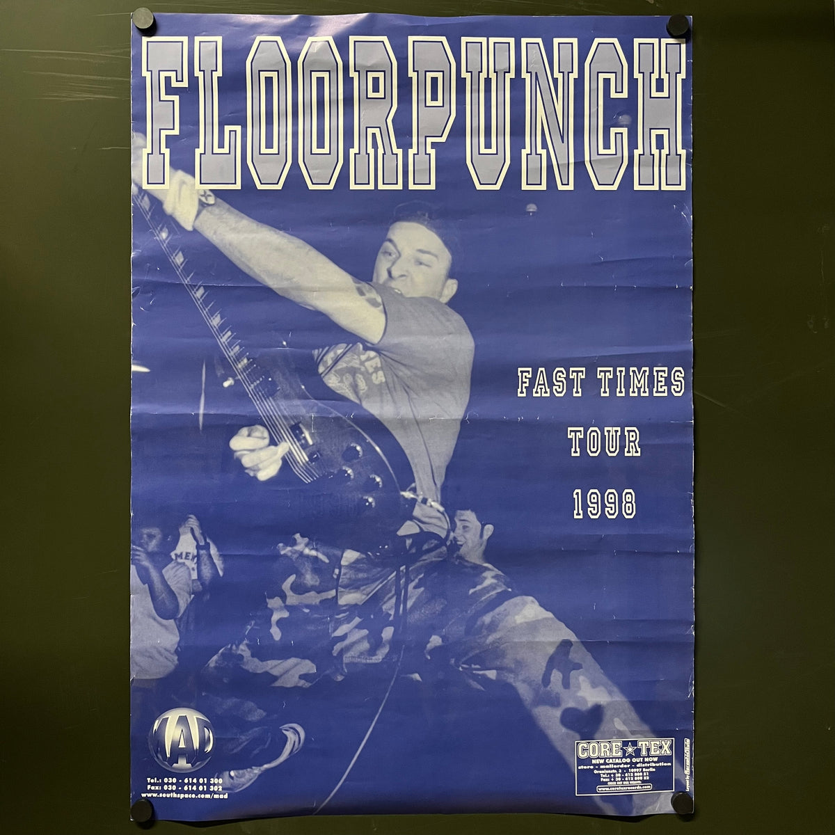 Vintage Floorpunch "Fast Times '98 Tour Poster