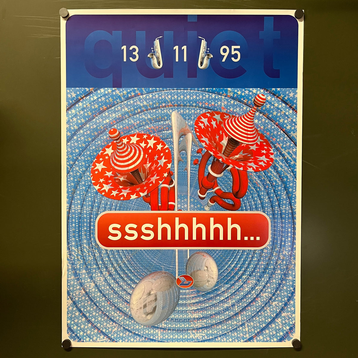 Vintage Bjork "Oh It's So Quiet" One Little Indian Promotional Poster