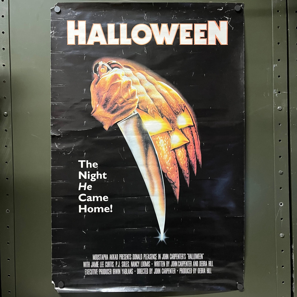 Vintage Halloween "John Carpenter" Blue Grape Merchandising Promotional Poster