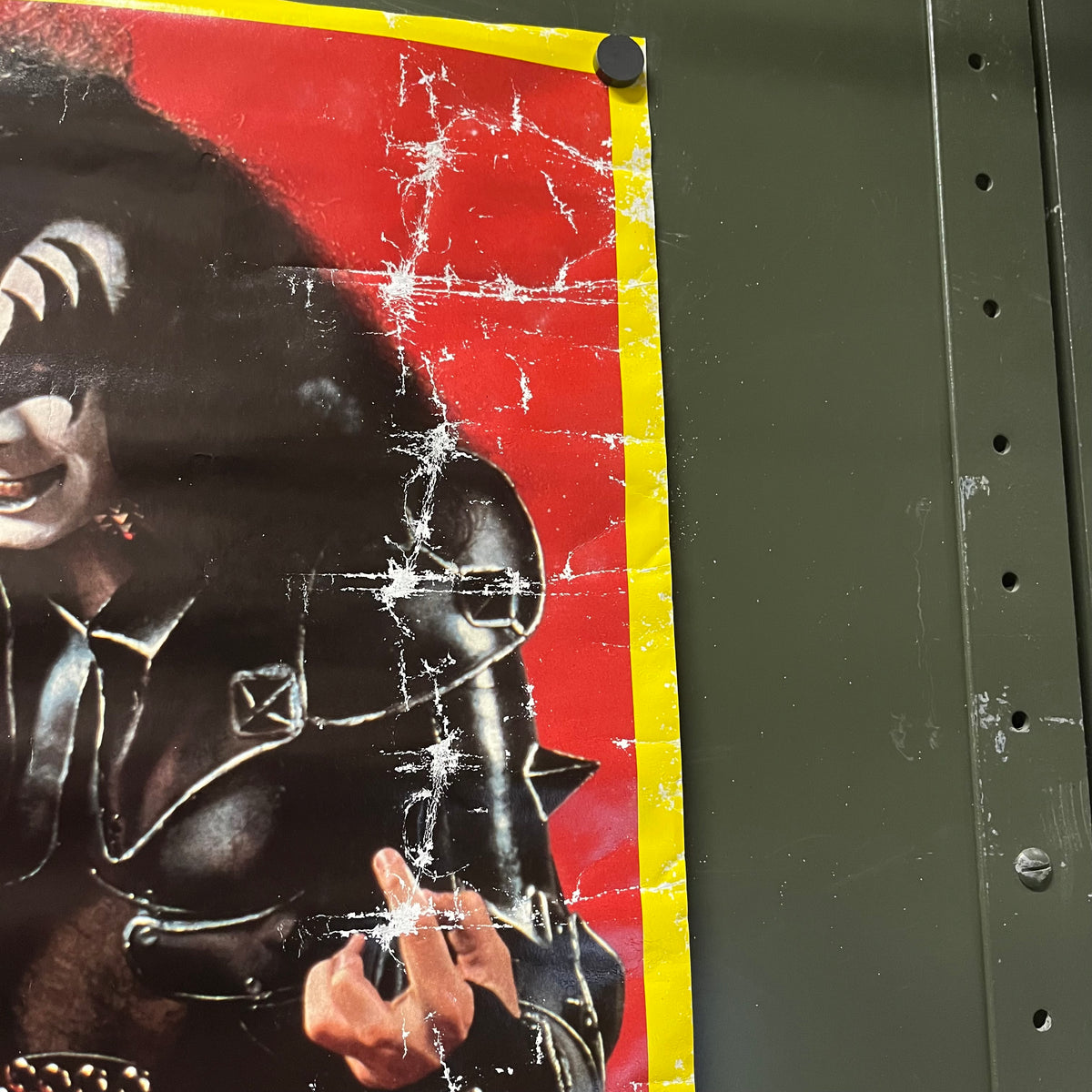Vintage KISS "Bigfoot Prints" Lithograph Made in Canada Poster