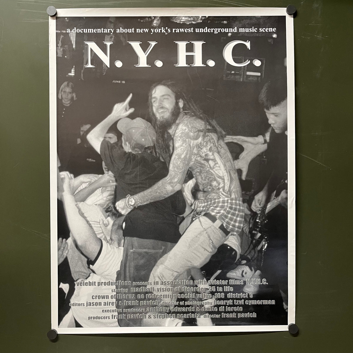 Vintage NYHC Documentary "25 Ta Life" '95 NYC Promotional Poster